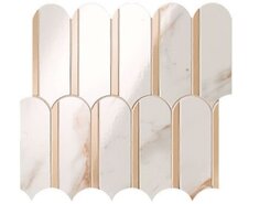 Плитка ROMA GOLD CALACATTA ORO ONICE MIELE ARCHS MOSAICO 28x31