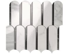 Плитка ROMA GOLD CARRARA SUPERIORE NERO ELEGANTE ARCHS MOSAICO 28x31