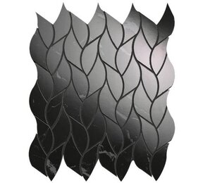 Фото ROMA GOLD NERO ELEGANTE LEAVES MOSAICO 25x30 Fap Ceramiche