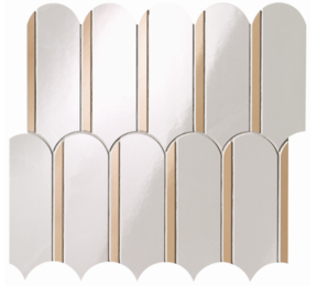 Фото ROMA GOLD ONICE NEVE ONICE MIELE ARCHS MOSAICO 28x31 Fap Ceramiche