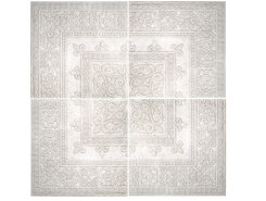 Плитка Нап. панно Roseton Gotico White 120x120