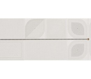 Фото Wall FLOWER DECOR OFF WHITE GLOSSY 30x90 serra