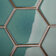 Hexagon big Green Glossy (JJFQ80071) 256х295х6 фото3