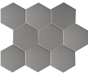 Фото Hexagon big Grey Matt (FQ21016) 256х295х6 starmosaic