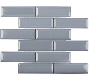 Фото Metro Bluish-Grey Glossy 45х145 (KM41843) 287х295х6,5 starmosaic