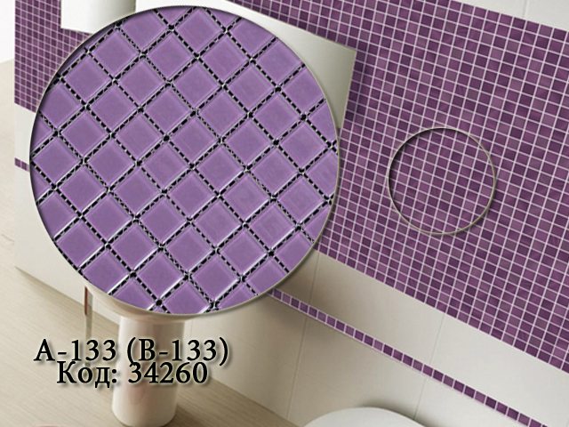 Фиолетовая мозаика для ванной фото в интерьере